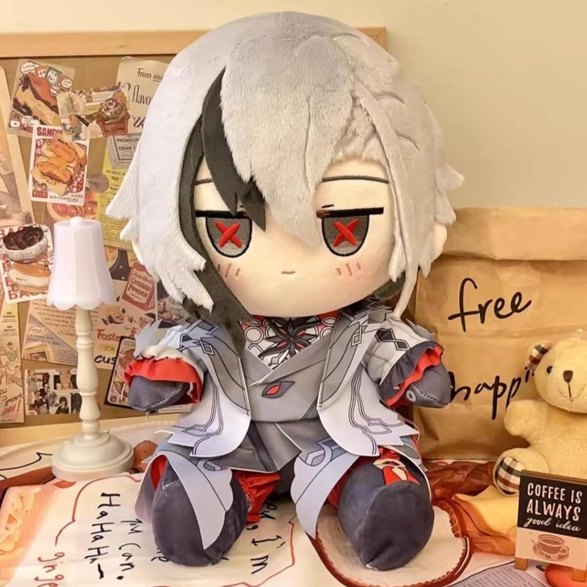 Amazon.co.jp: 原神 アルレッキーノ グッズ ぬいぐるみ 抱き枕